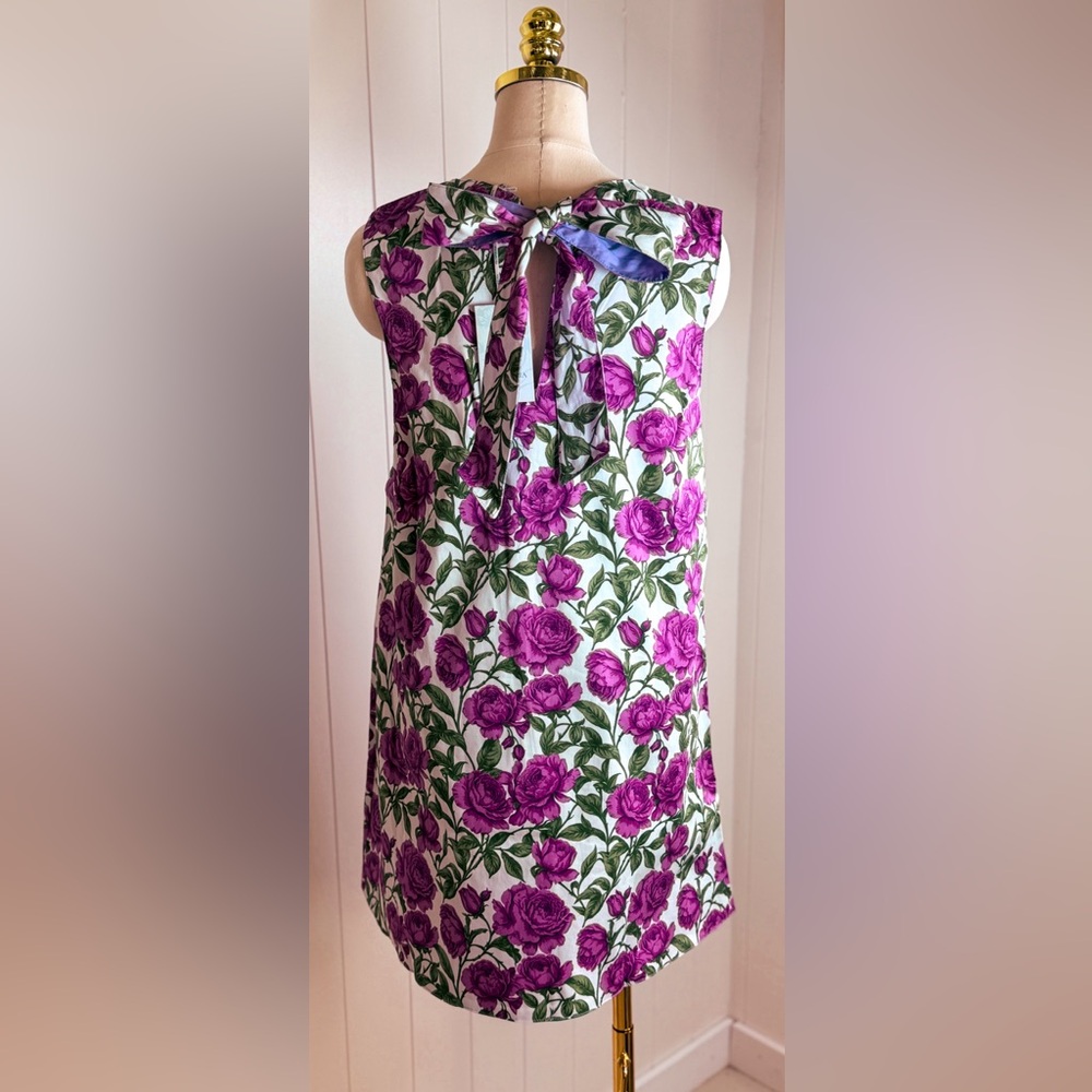 NEW Prosperina Blake Reversible Shift Dress – Violet Blooms Lilac - Picture 2 of 7
